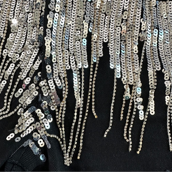 Fashion Nova Black Sequin Shorts 5 - Picture 5 of 5